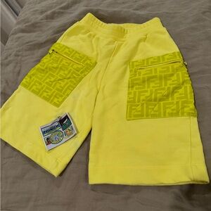 Fendi logo kid’s shorts